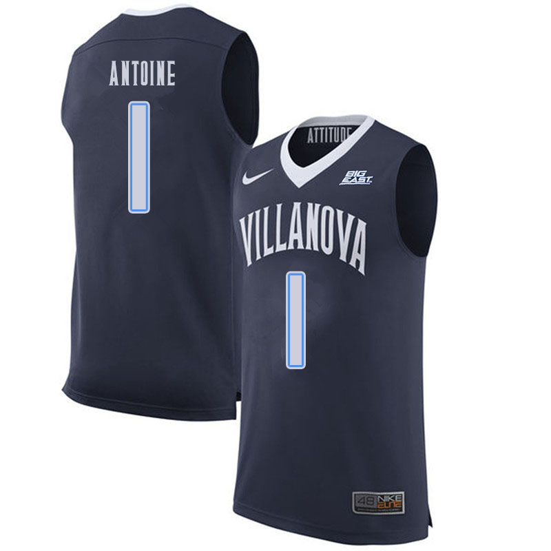 Men #1 Bryan Antoine Villanova Wildcats College Basketball Jerseys Sale-Navy